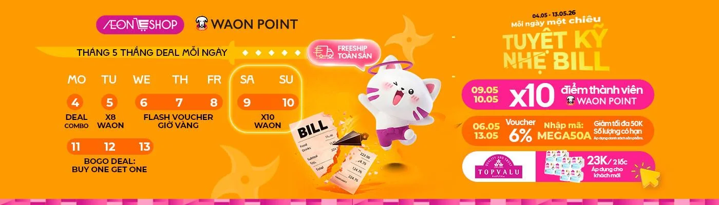 proof_of_coupon - AeonEShop - AeonEShop ưu đãi giảm 6% tối đa 50.000 [[giảm 6%]] - Hết hạn